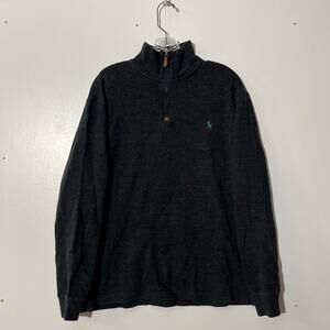 VINTAGE Polo Ralph Lauren vintage 1/4 zip pullover Collar Sweater Men Size Large